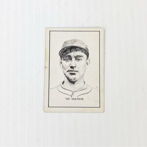 Vintage 1950 Callahan Hall of Fame Pie Traynor Baseball Trading Card